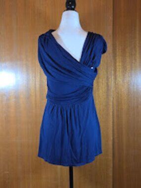 Ella Moss Navy Blue Convertible Multi-Way Strappy Mini Dress Top - Size XS